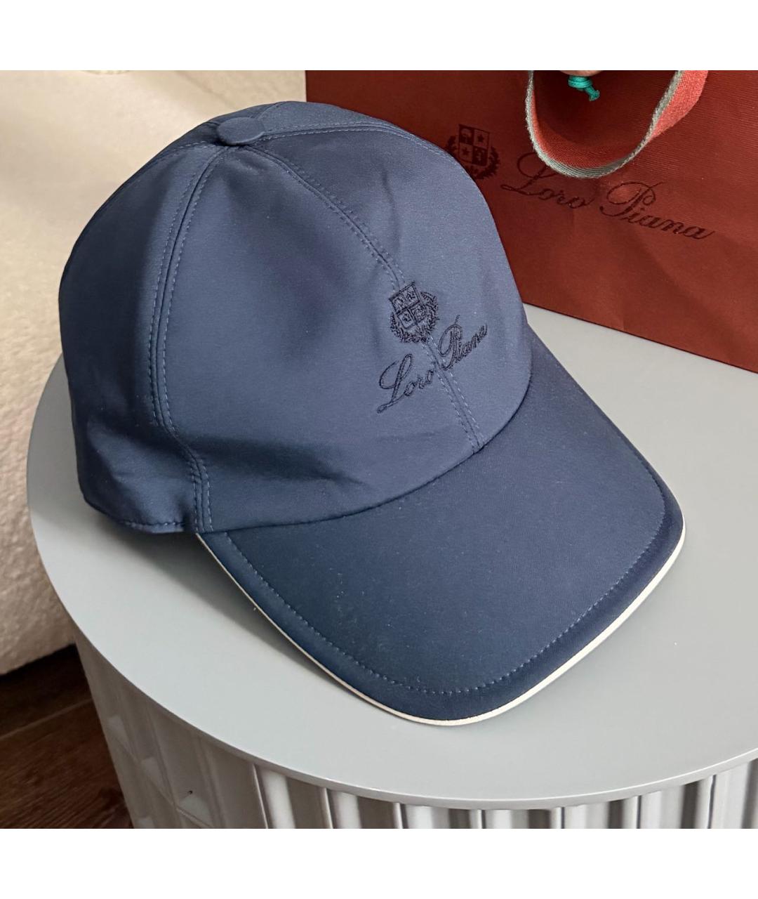 LORO PIANA Синяя кепка/бейсболка, фото 2
