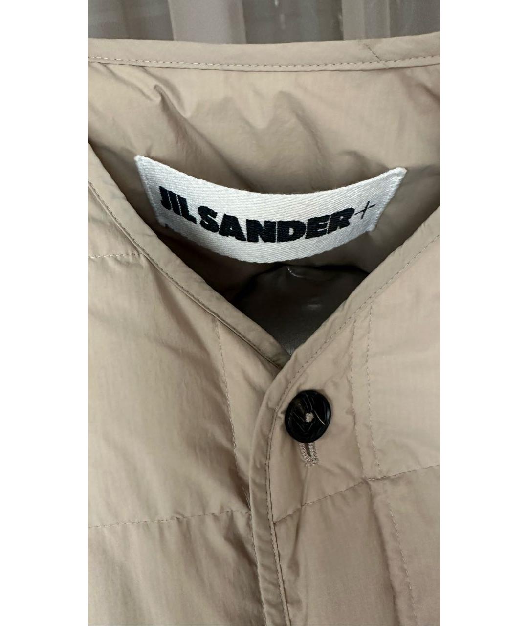 JIL SANDER Бежевый пуховик, фото 3