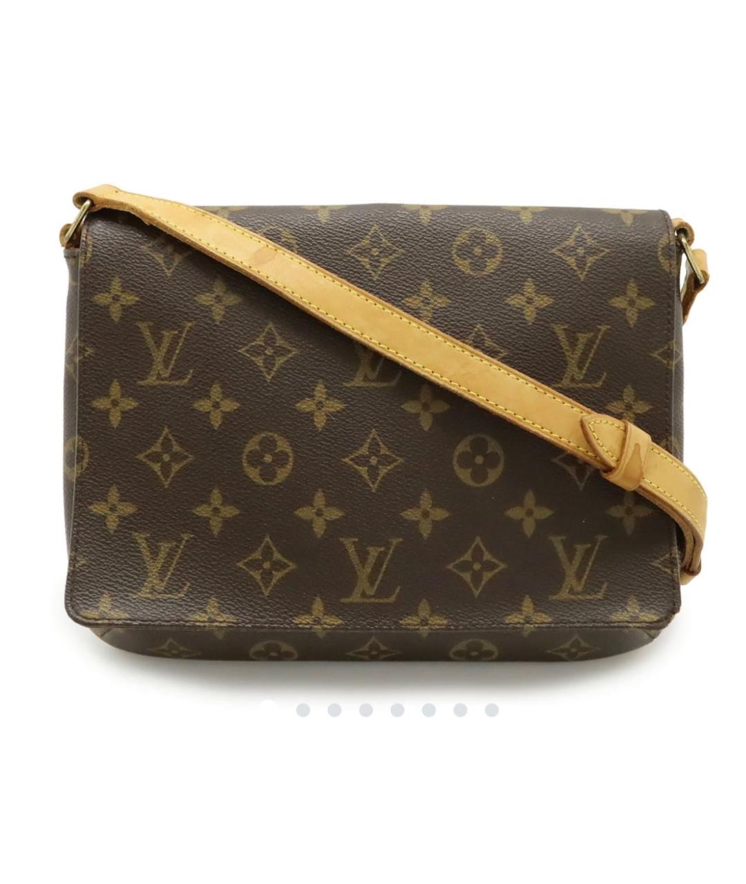 LOUIS VUITTON Коричневая сумка через плечо из канвы, фото 8