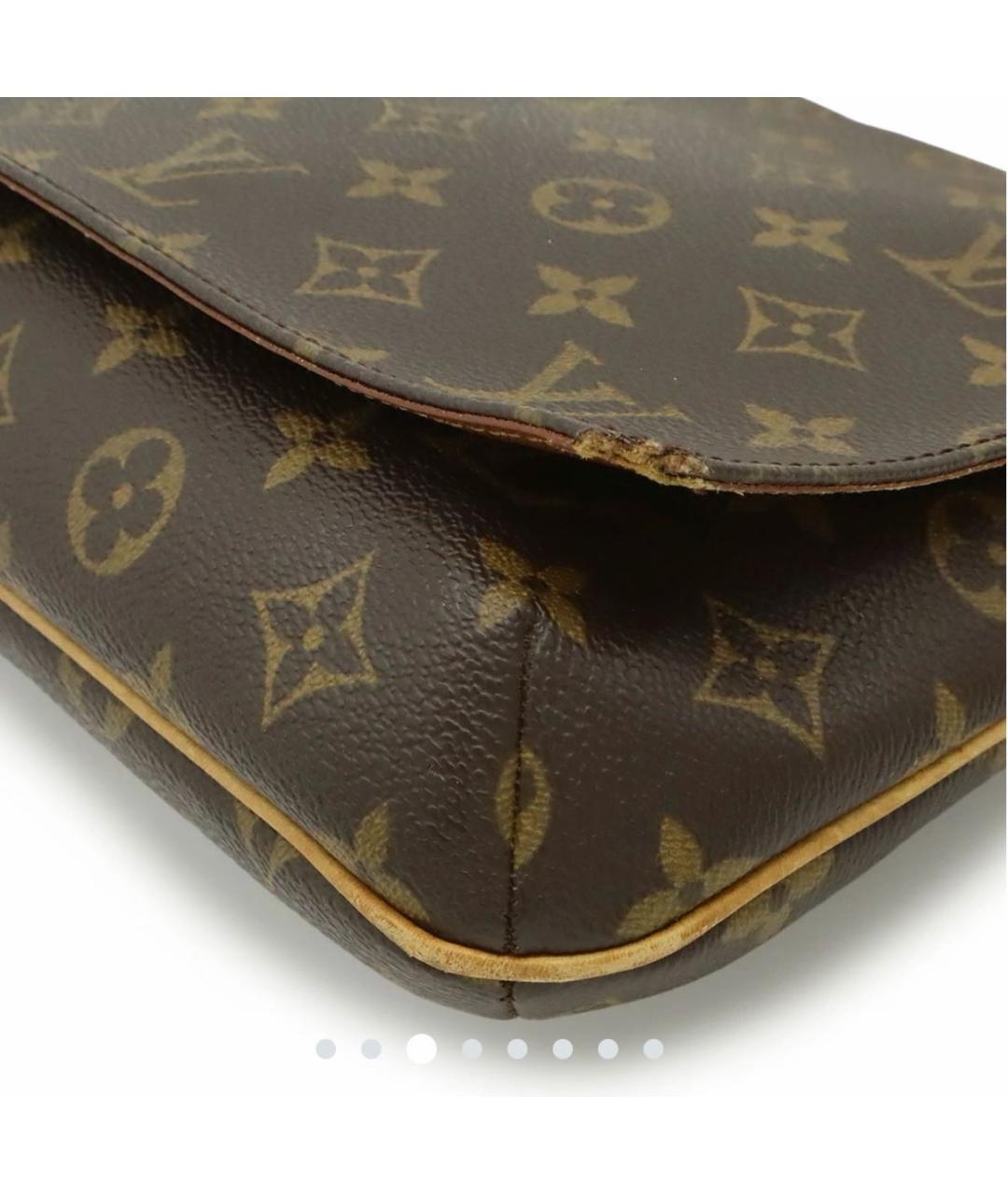 LOUIS VUITTON Коричневая сумка через плечо из канвы, фото 2
