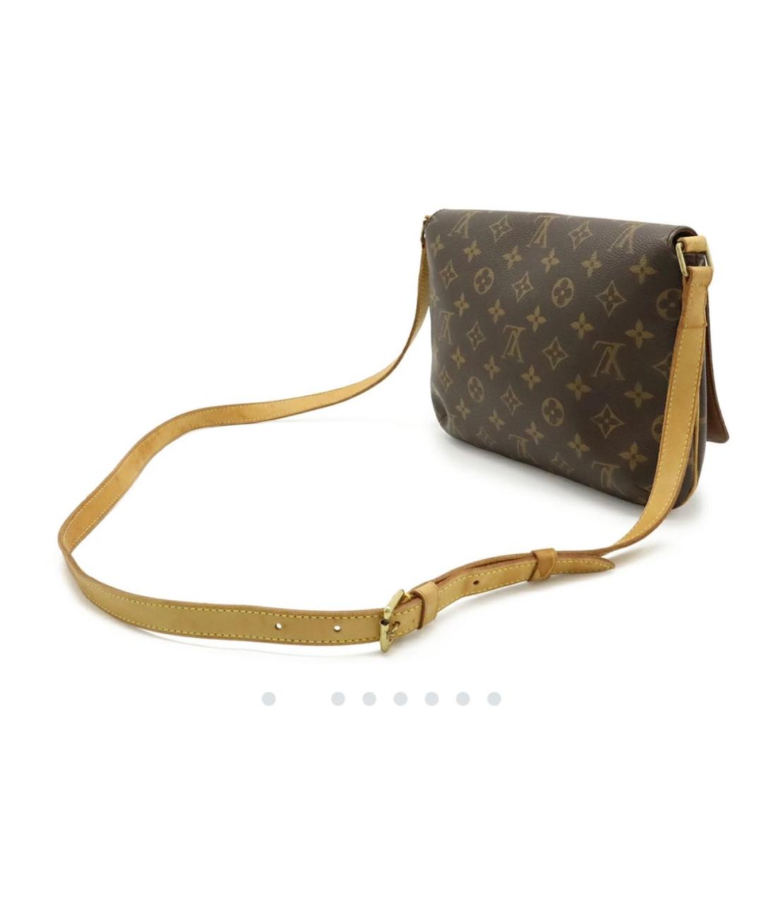 LOUIS VUITTON Коричневая сумка через плечо из канвы, фото 4