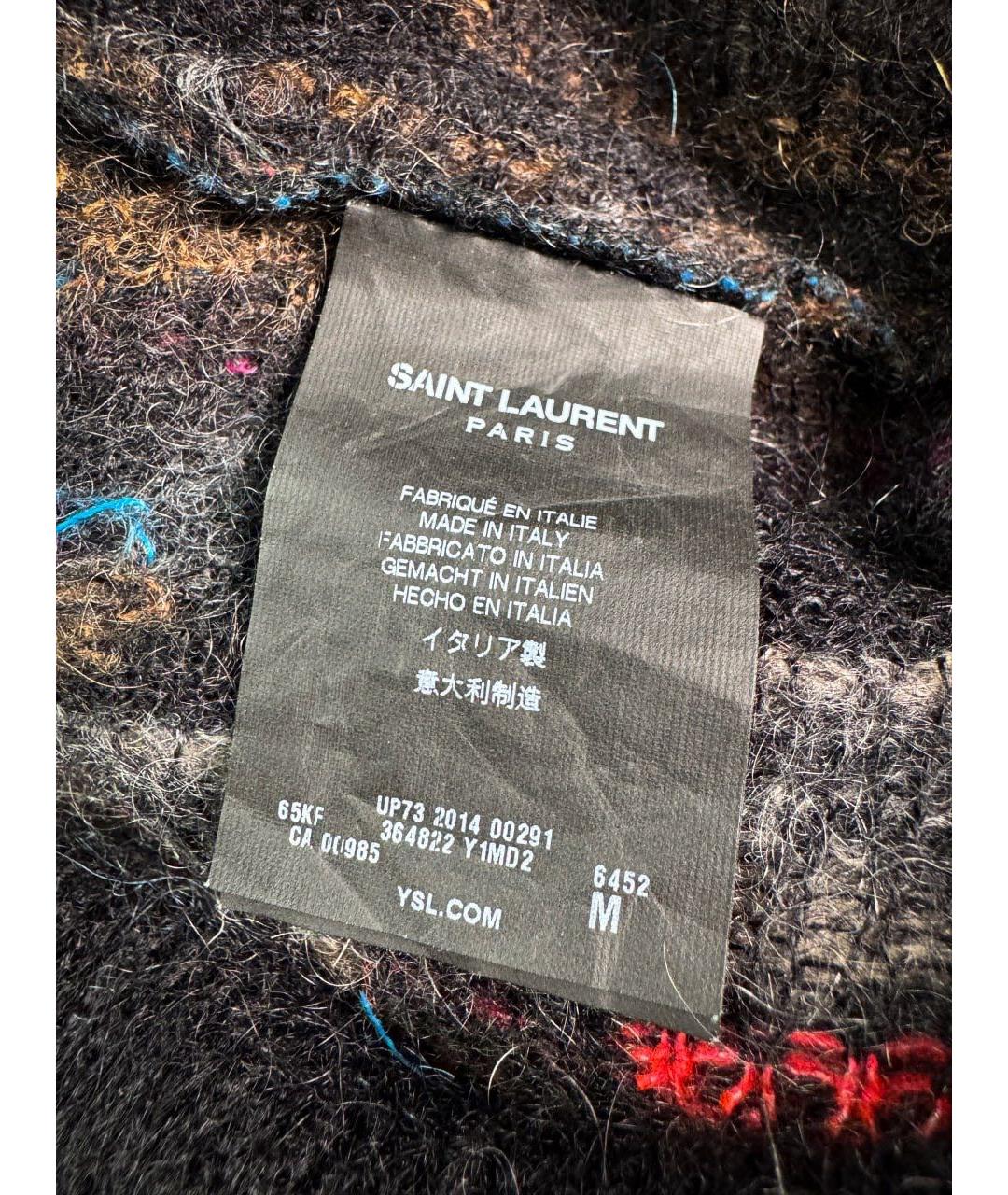 SAINT LAURENT Мульти хлопковый джемпер / свитер, фото 7