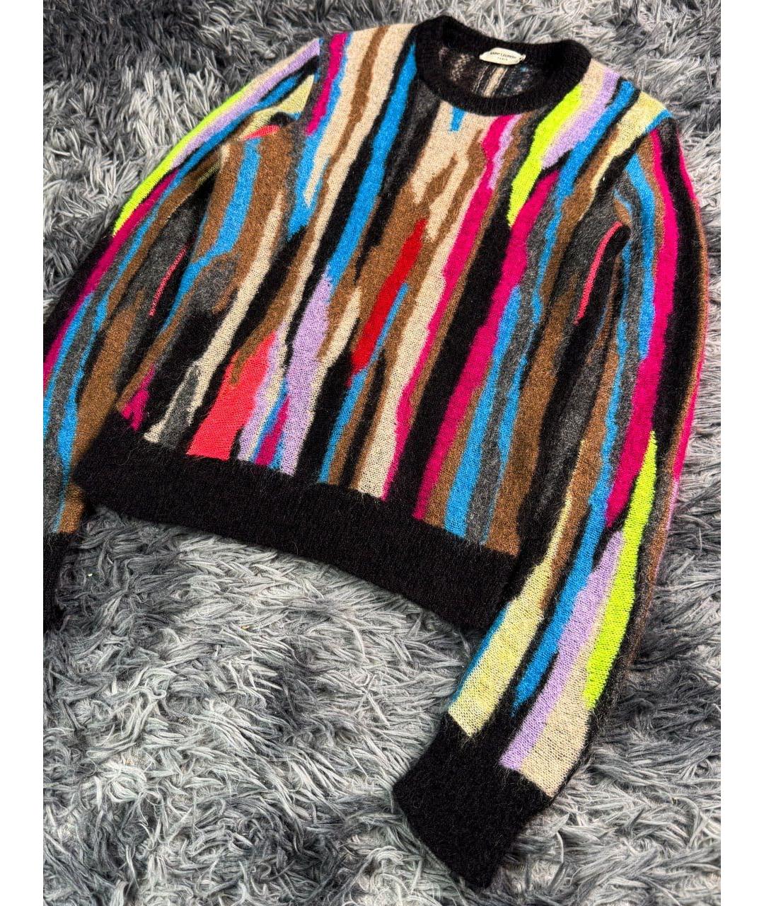 SAINT LAURENT Мульти хлопковый джемпер / свитер, фото 4