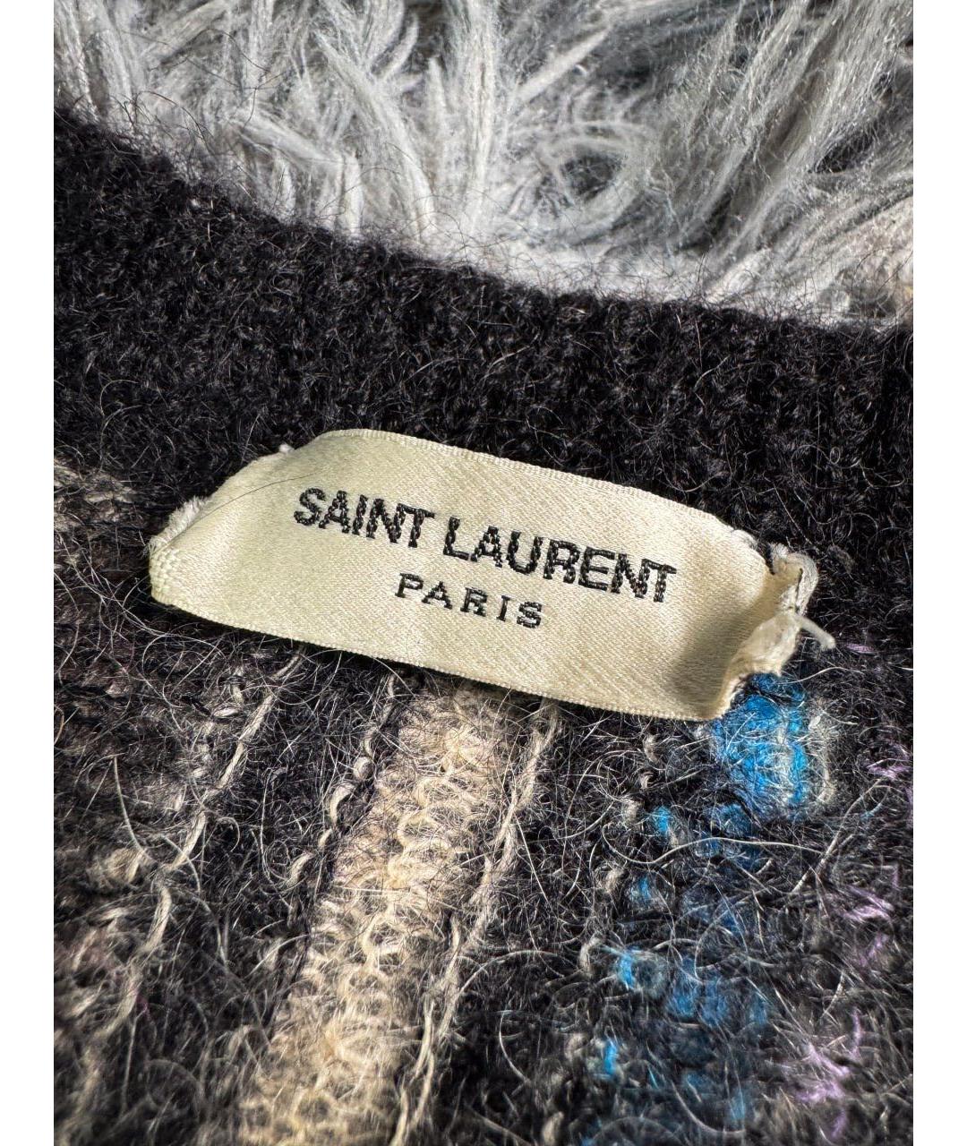 SAINT LAURENT Мульти хлопковый джемпер / свитер, фото 6