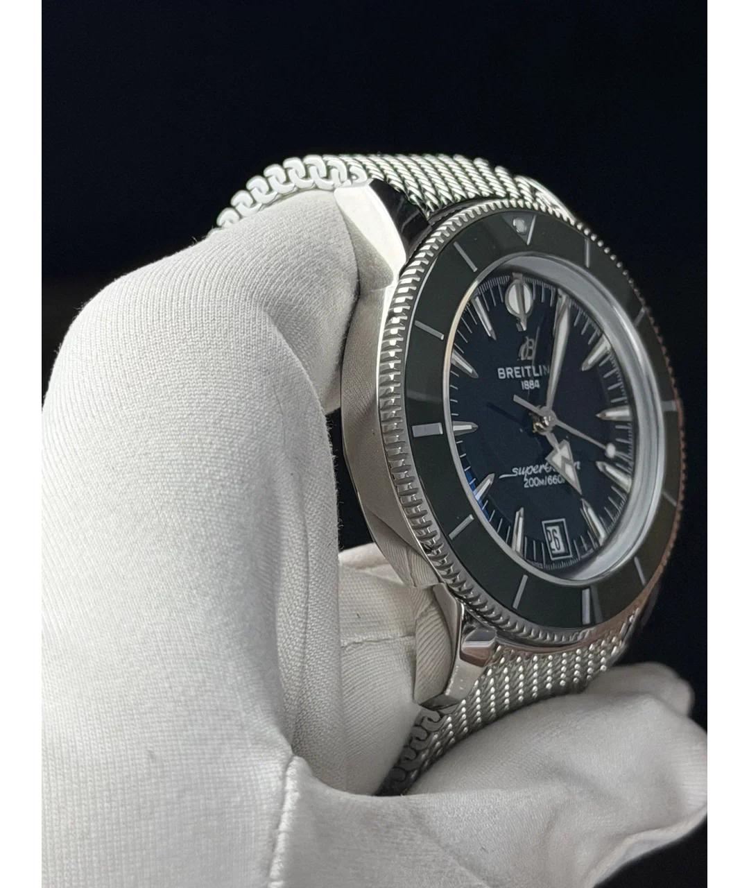 BREITLING Зеленые металлические часы, фото 5