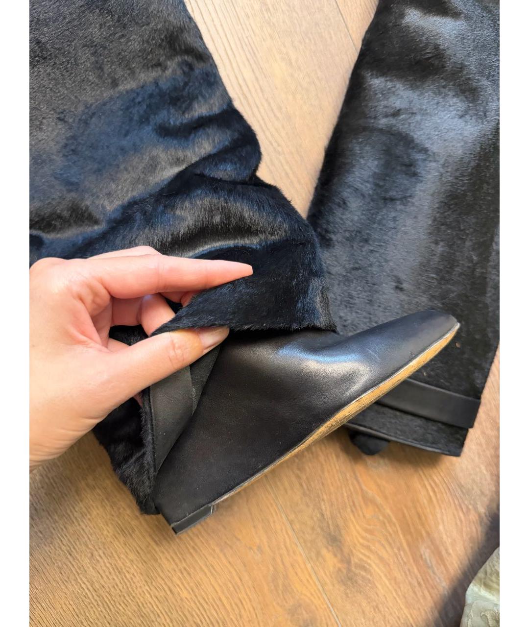 GIVENCHY Черные кожаные сапоги, фото 6