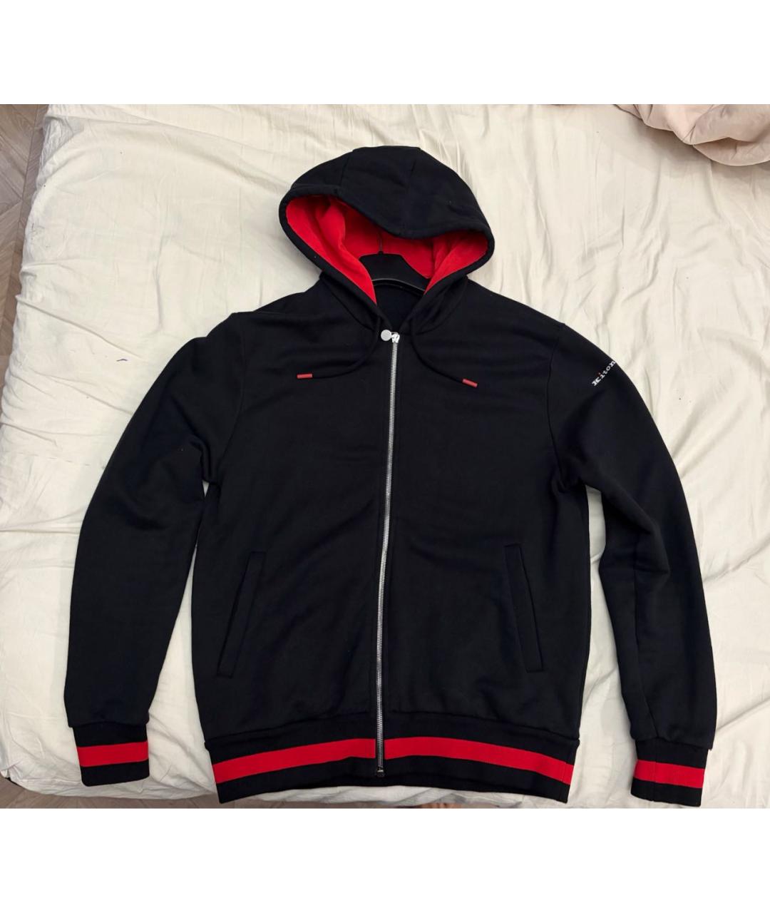 KITON Черный хлопковый спортивный костюм, фото 4