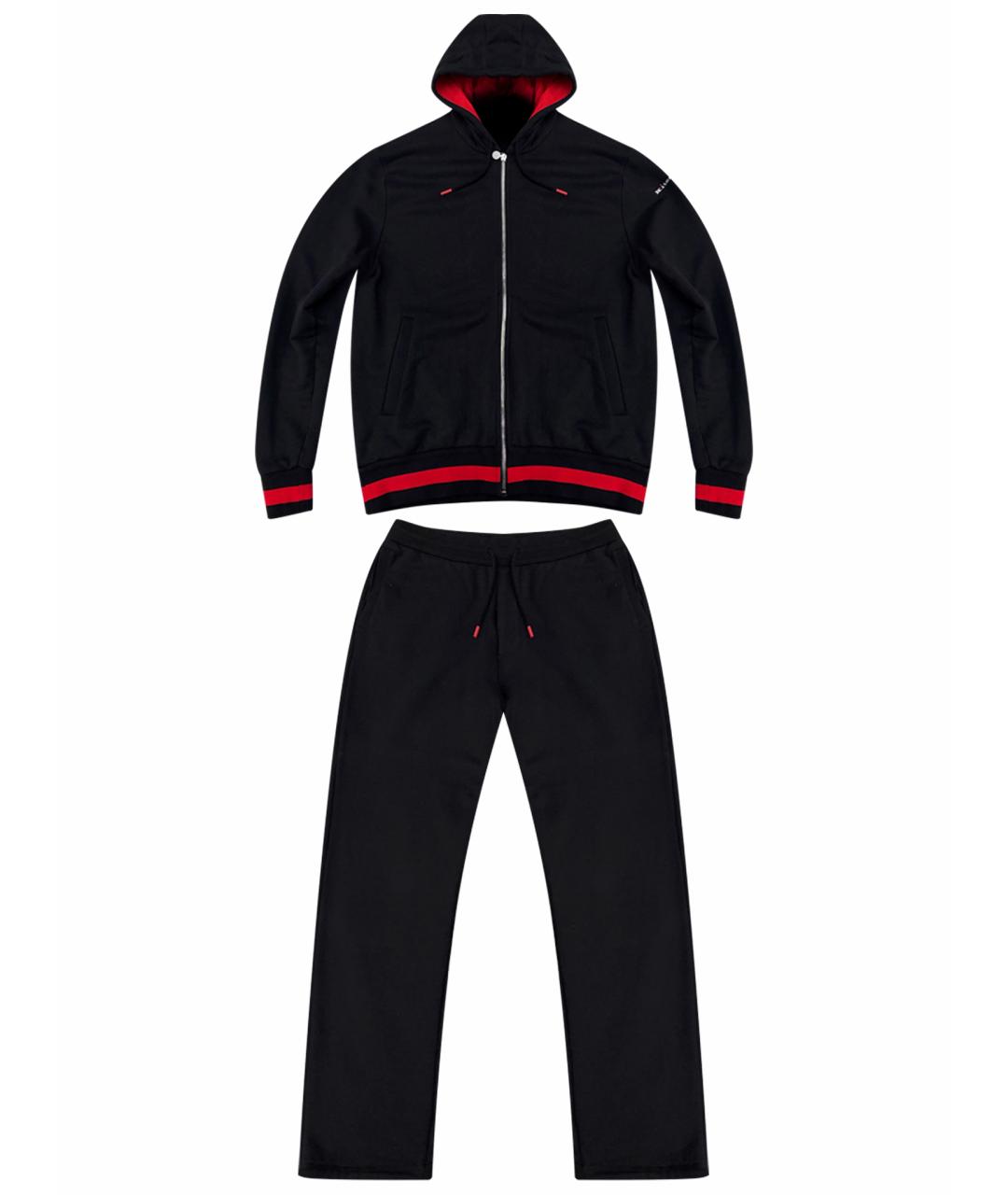 KITON Черный хлопковый спортивный костюм, фото 1