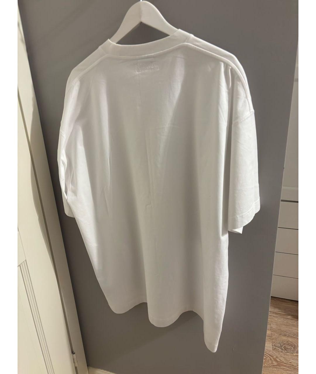 VETEMENTS Белая хлопковая футболка, фото 2