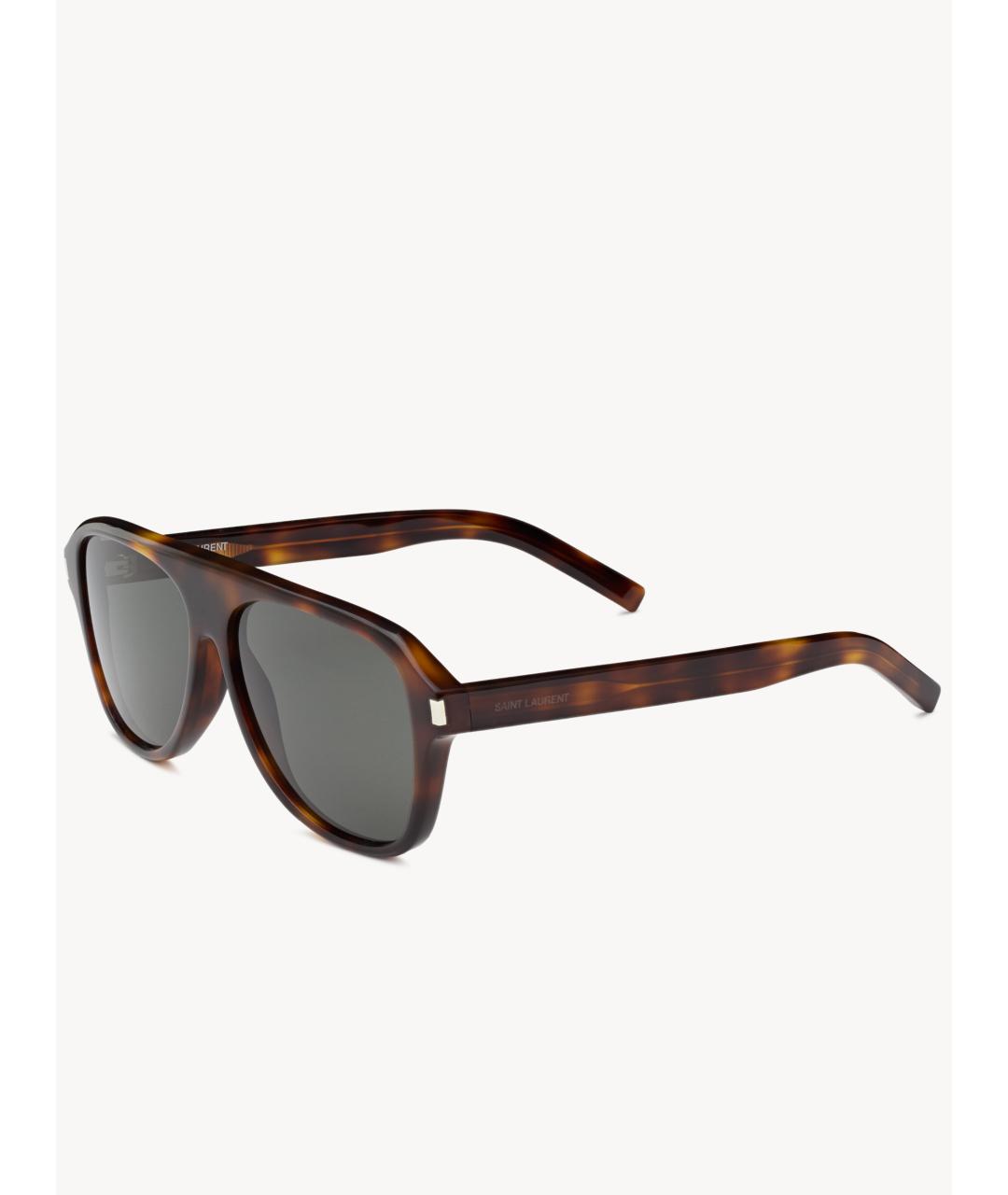 SAINT LAURENT Мульти пластиковые солнцезащитные очки, фото 3