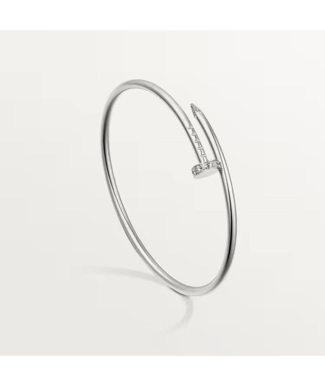 CARTIER Серебряный браслет из белого золота, фото 2