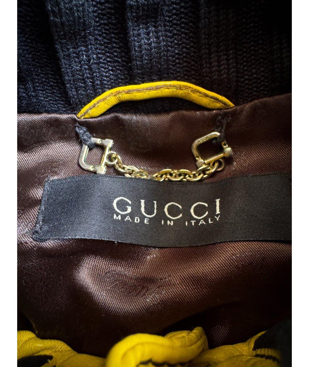 GUCCI Желтая кожаная куртка, фото 7
