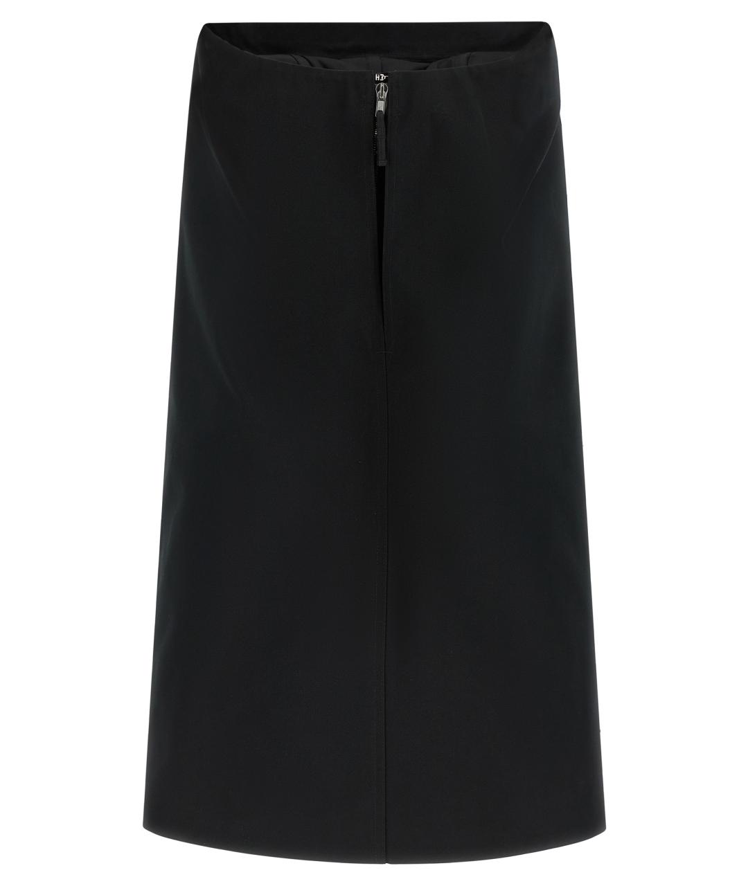 RICK OWENS Черное хлопковое платье, фото 2