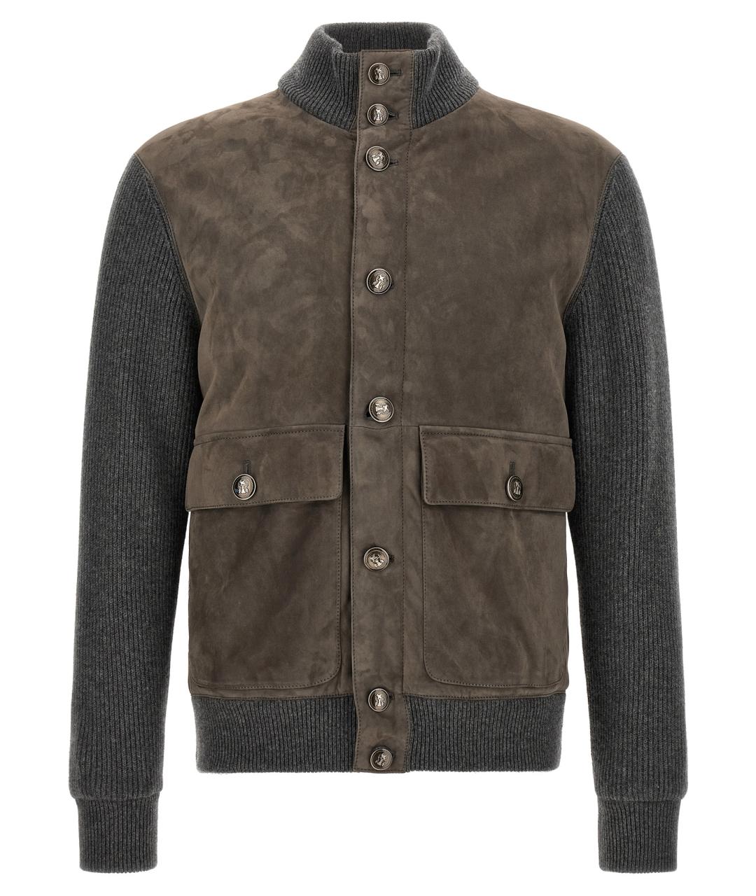 BRUNELLO CUCINELLI Мульти замшевая куртка, фото 1