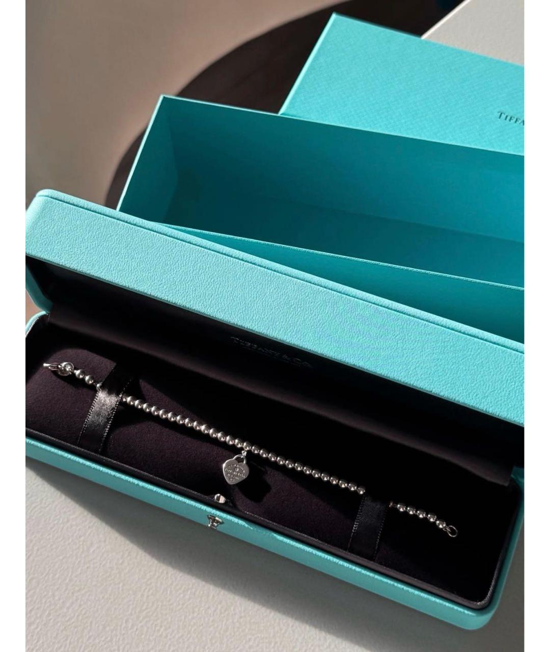 TIFFANY&CO Красный серебряный браслет, фото 3