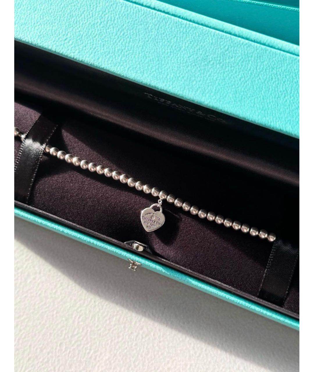 TIFFANY&CO Красный серебряный браслет, фото 2