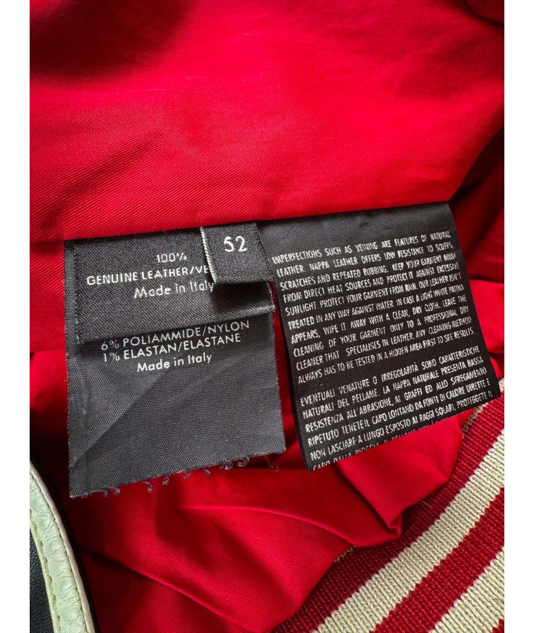 GUCCI Черная кожаная куртка, фото 4