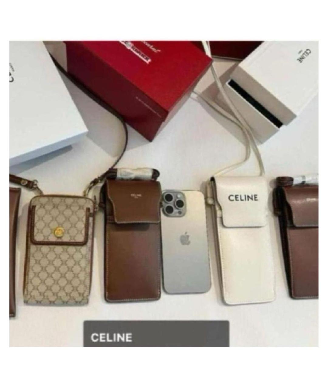 CELINE Коричневая сумка через плечо, фото 4