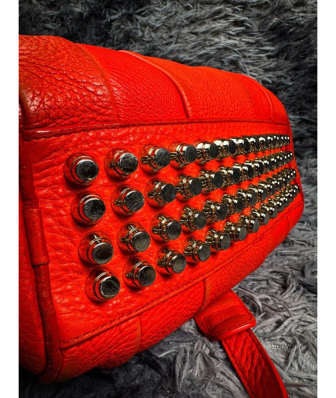 ALEXANDER WANG Красная кожаная сумка с короткими ручками, фото 7