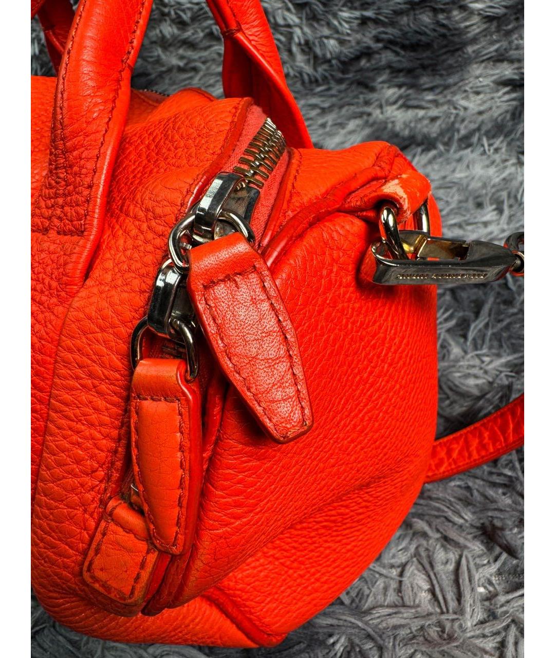 ALEXANDER WANG Красная кожаная сумка с короткими ручками, фото 5