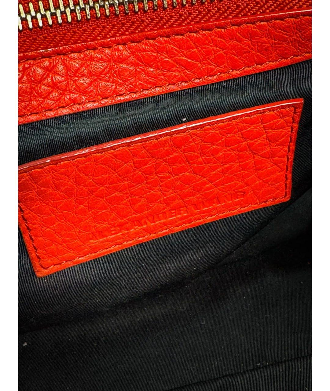 ALEXANDER WANG Красная кожаная сумка с короткими ручками, фото 6