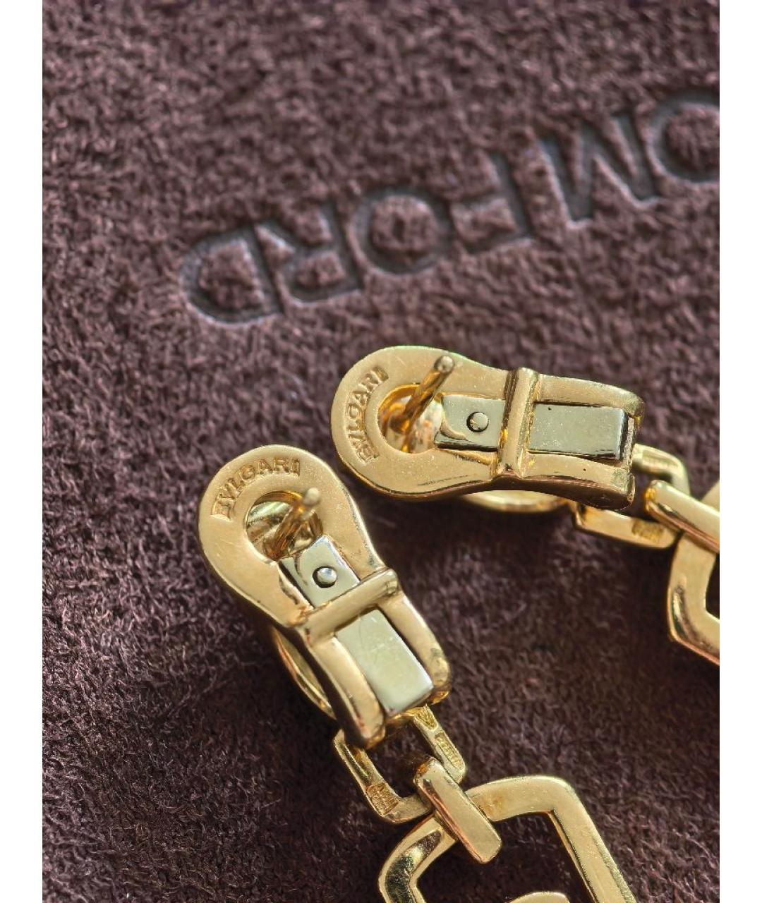 BVLGARI Золотые серьги из желтого золота, фото 3