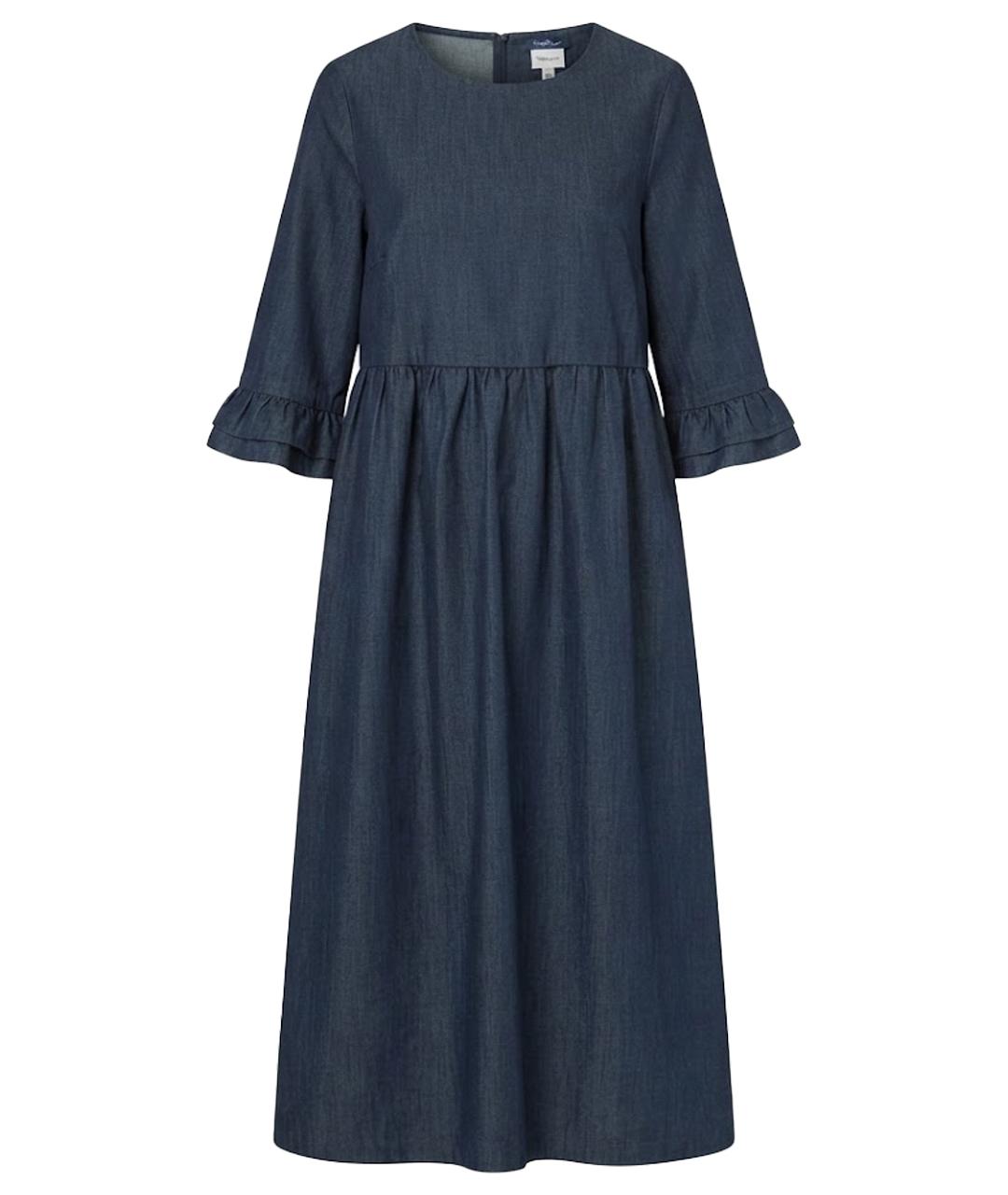 'S MAX MARA Синее деним повседневное платье, фото 1