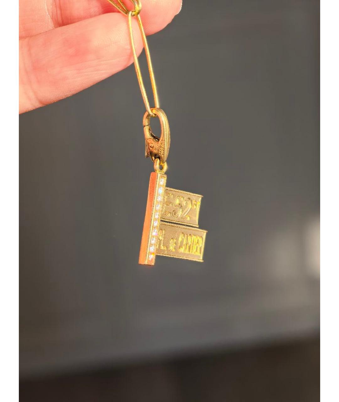 CARTIER Золотая подвеска из желтого золота, фото 5