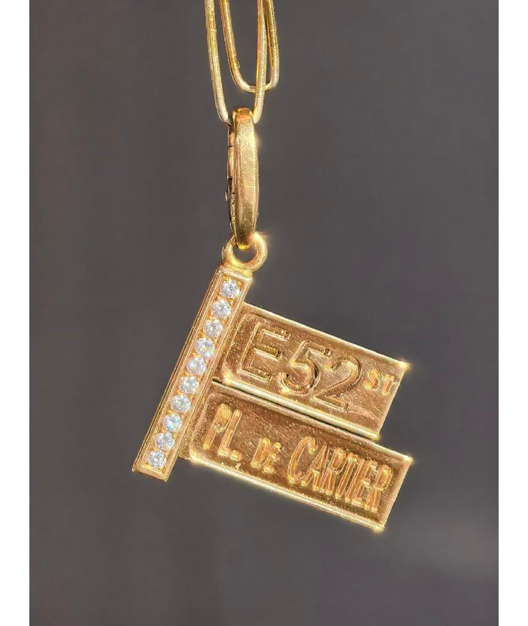 CARTIER Золотая подвеска из желтого золота, фото 8