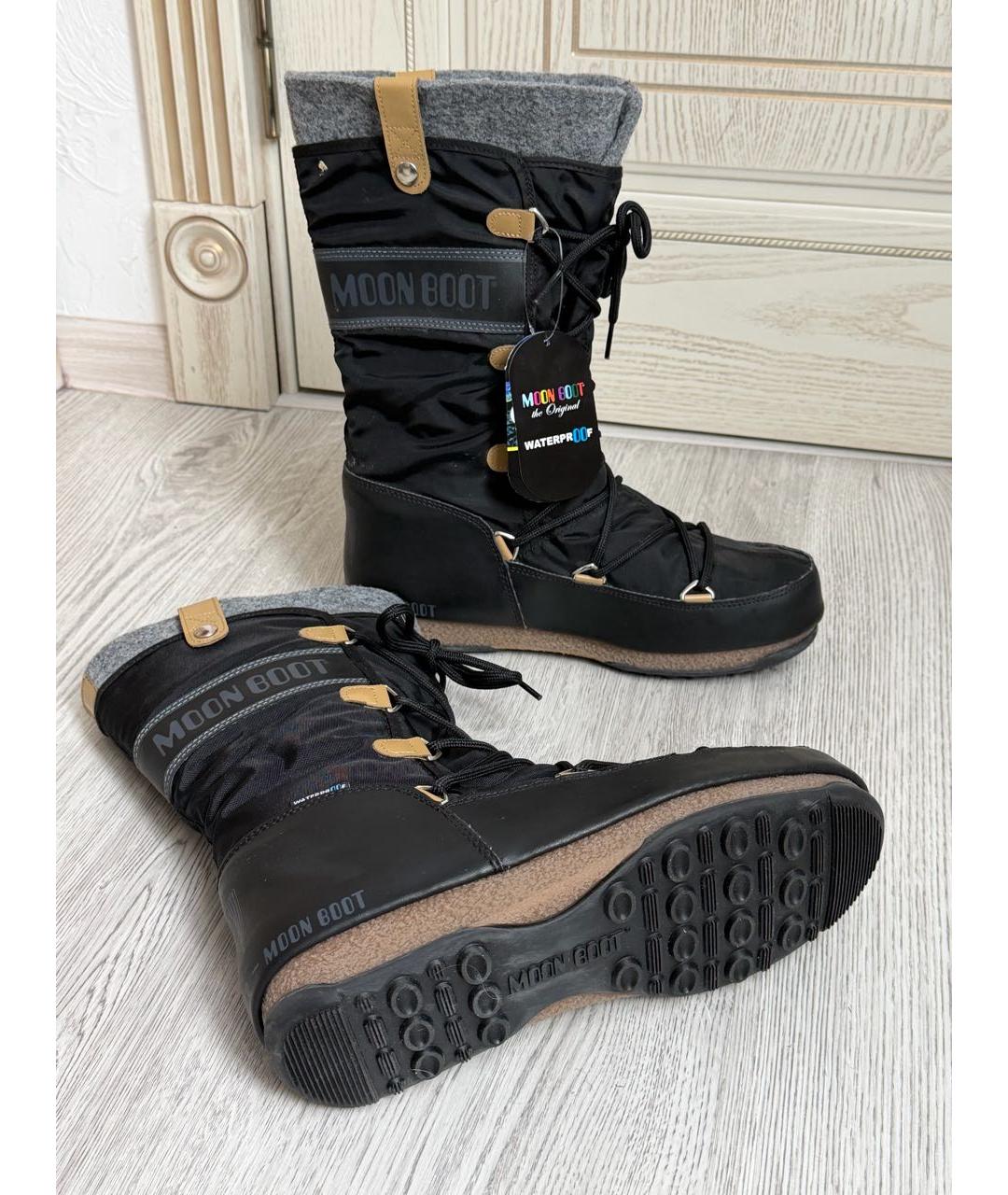 MOON BOOT Черные сапоги, фото 8