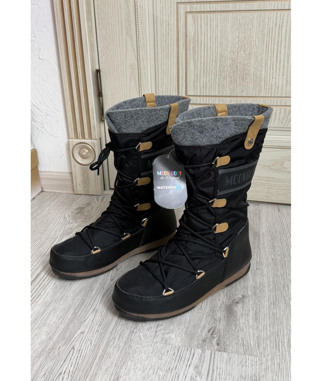 MOON BOOT Черные сапоги, фото 5
