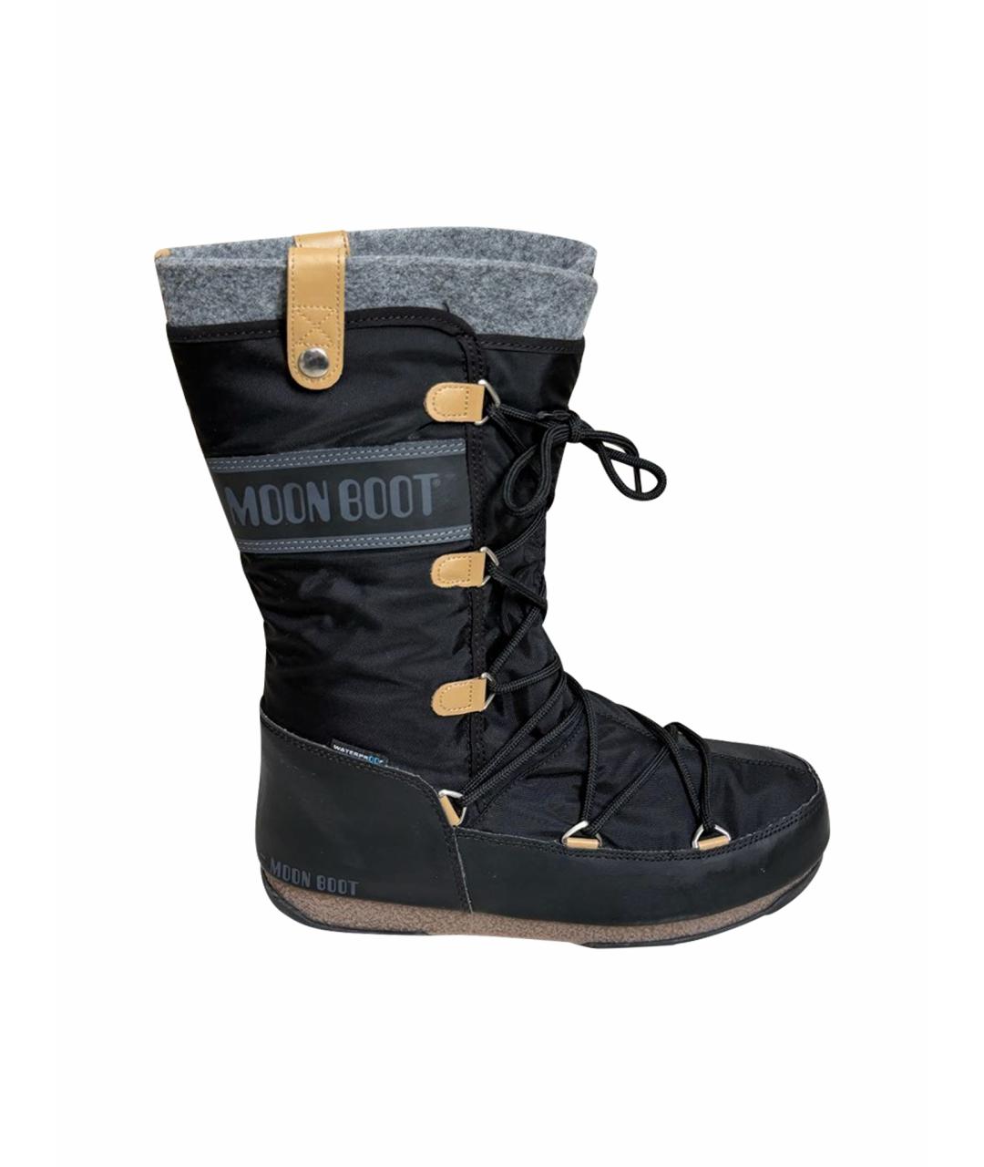 MOON BOOT Черные сапоги, фото 1