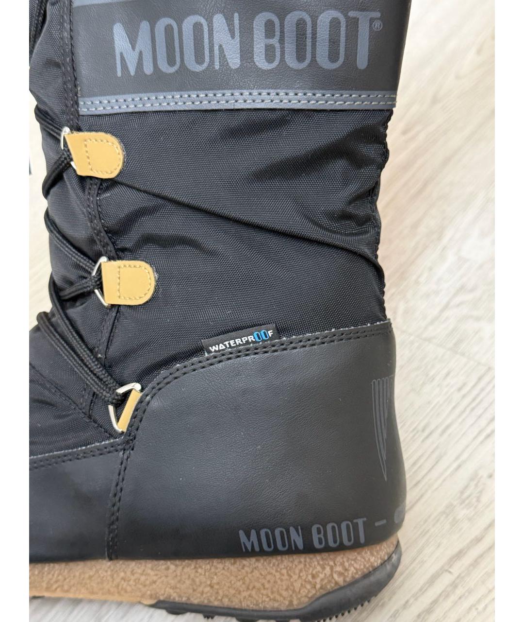 MOON BOOT Черные сапоги, фото 3