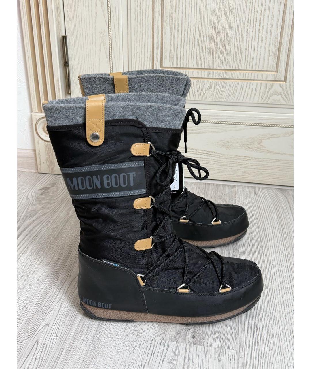 MOON BOOT Черные сапоги, фото 9
