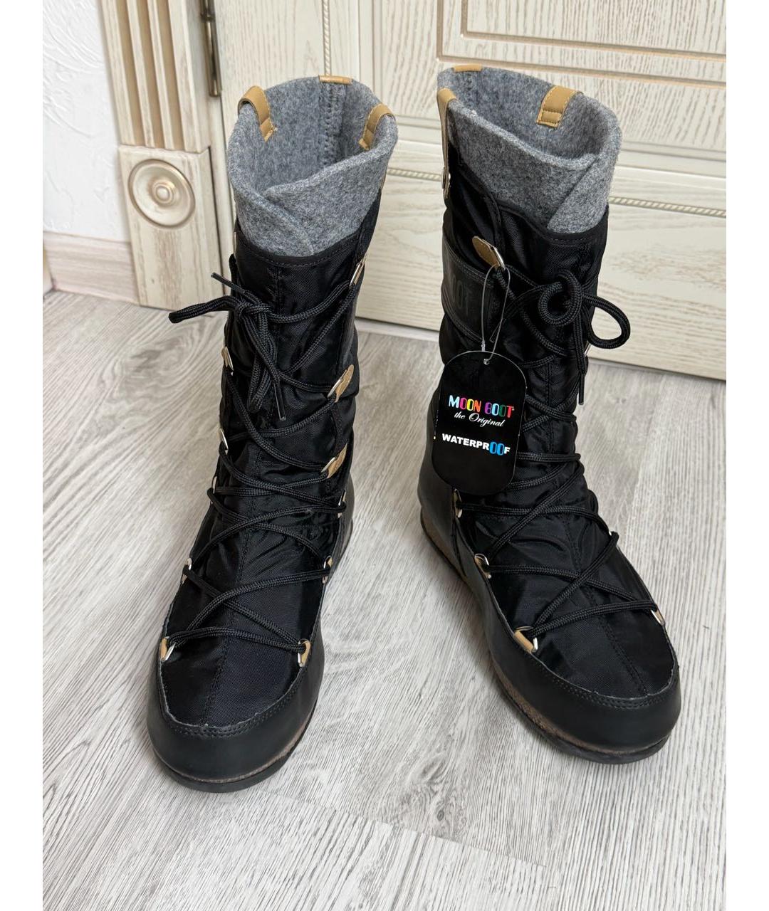 MOON BOOT Черные сапоги, фото 2