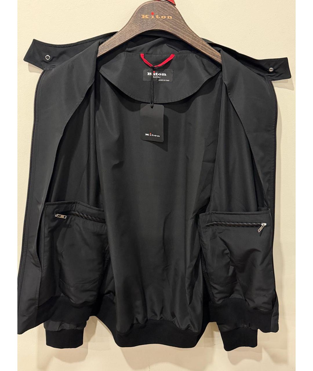 KITON Черная полиэстеровая куртка, фото 3