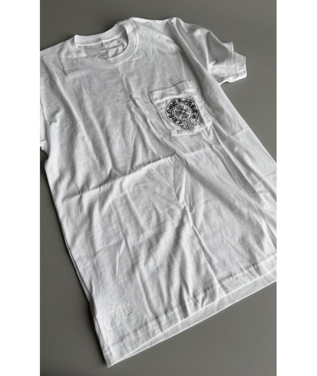 CHROME HEARTS Белая хлопковая футболка, фото 2