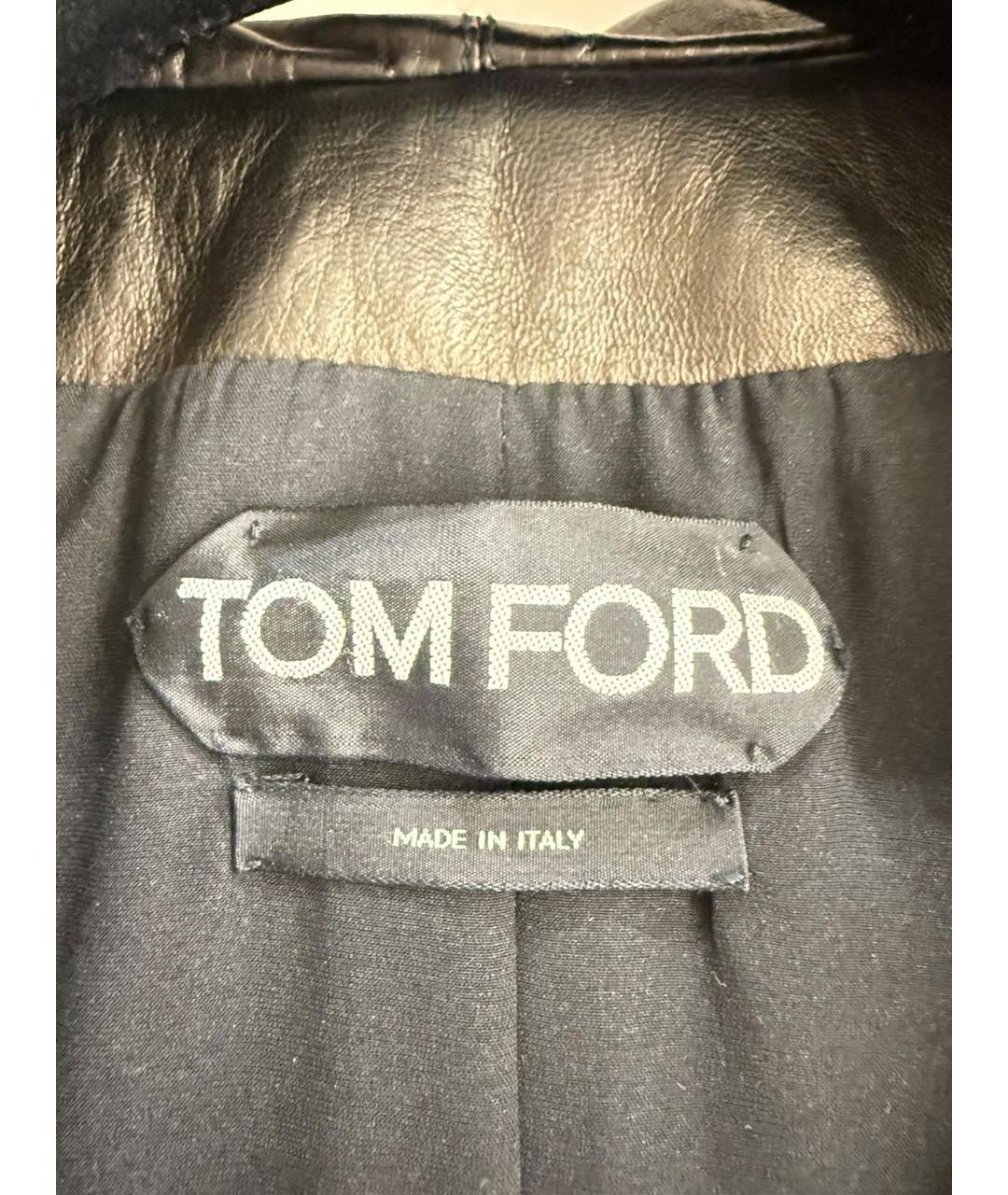 TOM FORD Коричневая кожаная куртка, фото 2