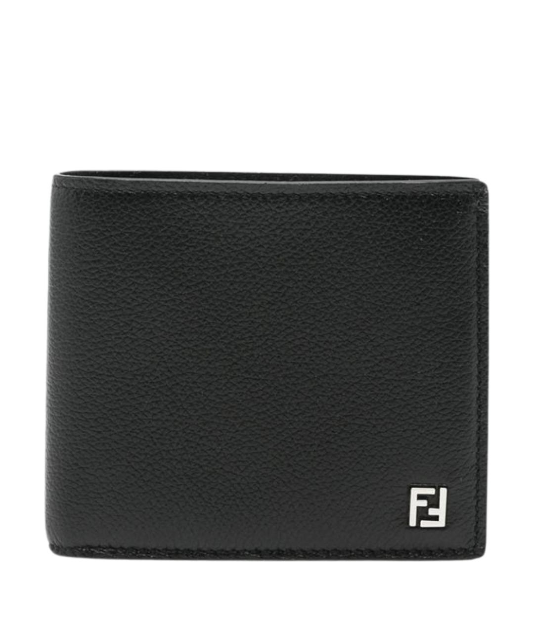 FENDI Черный кожаный кошелек, фото 1