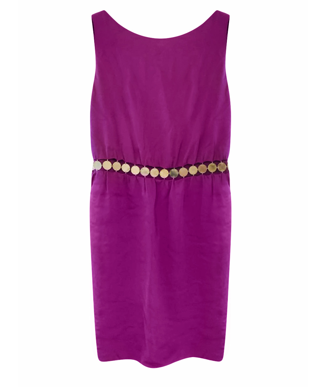 MOSCHINO Фиолетовое шелковое коктейльное платье, фото 1