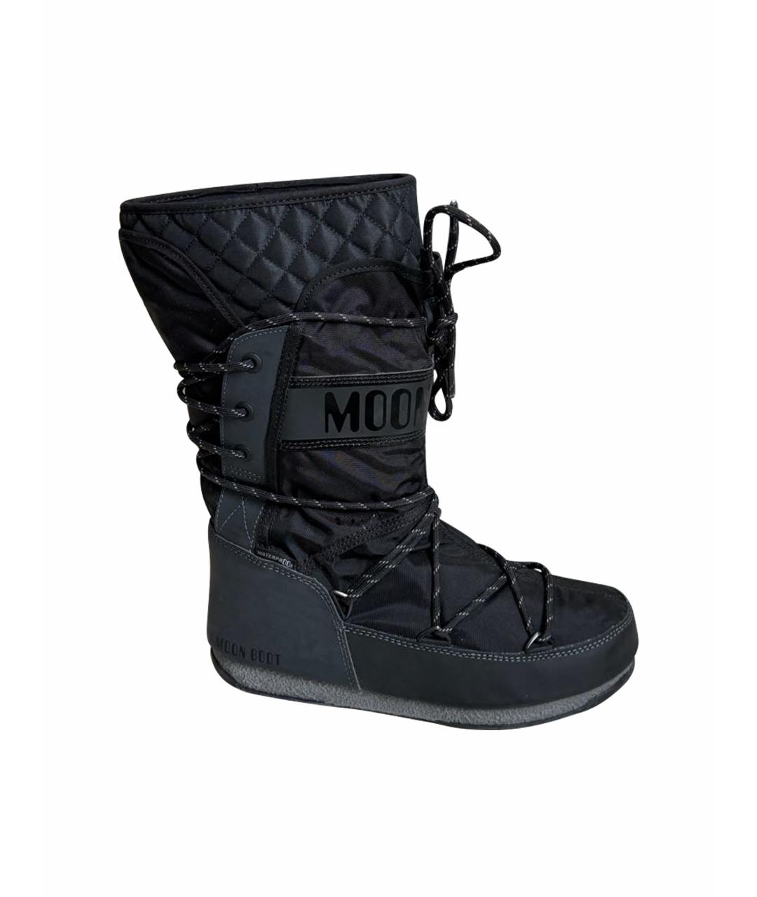 MOON BOOT Черные сапоги, фото 1