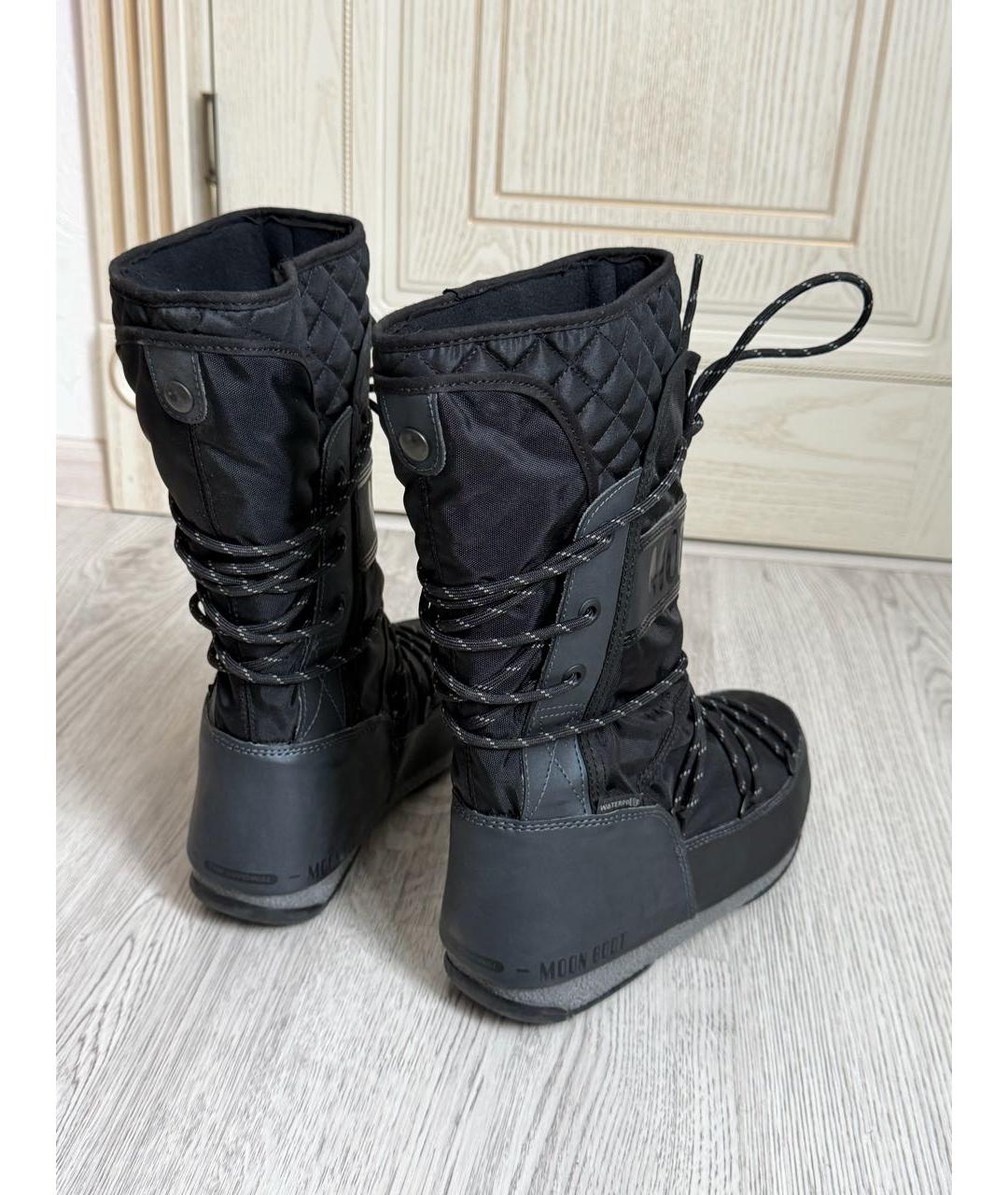 MOON BOOT Черные сапоги, фото 4