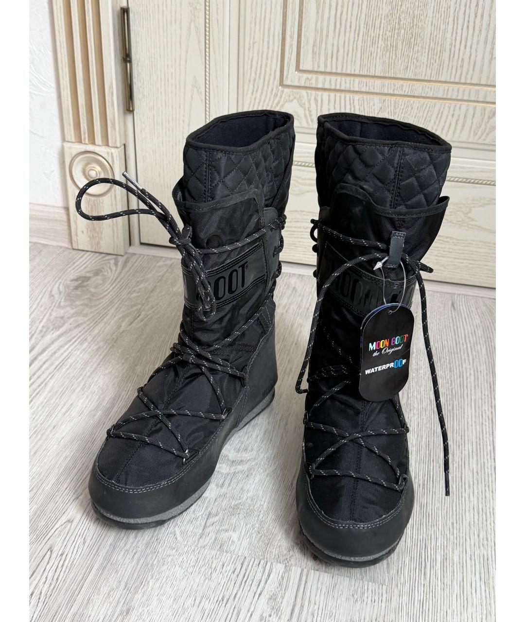 MOON BOOT Черные сапоги, фото 2