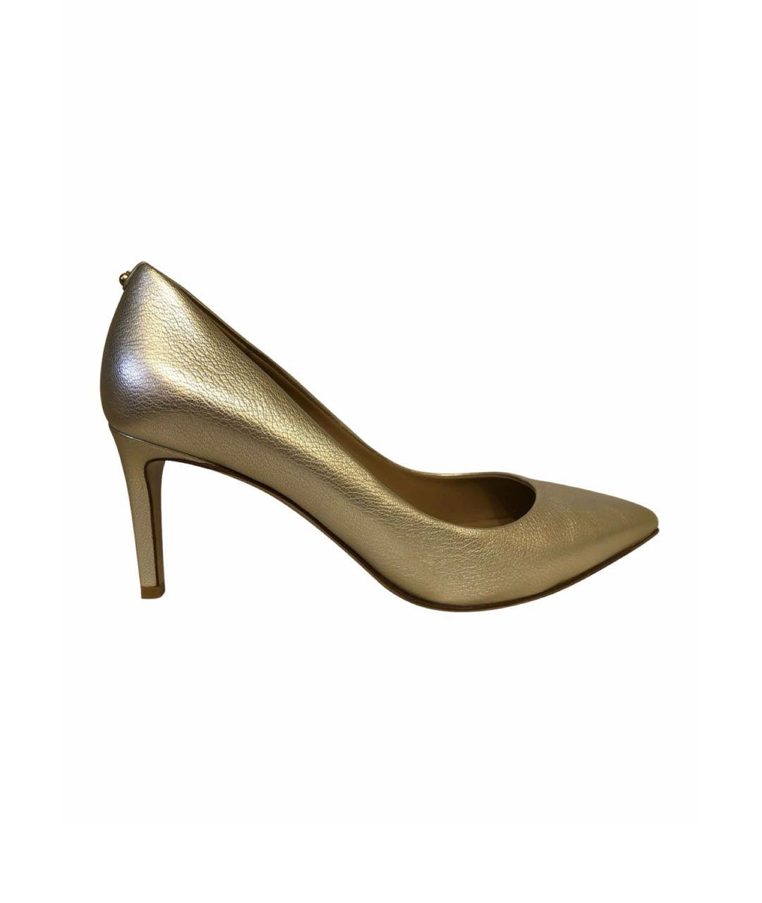FERRAGAMO Серебряные кожаные туфли, фото 9