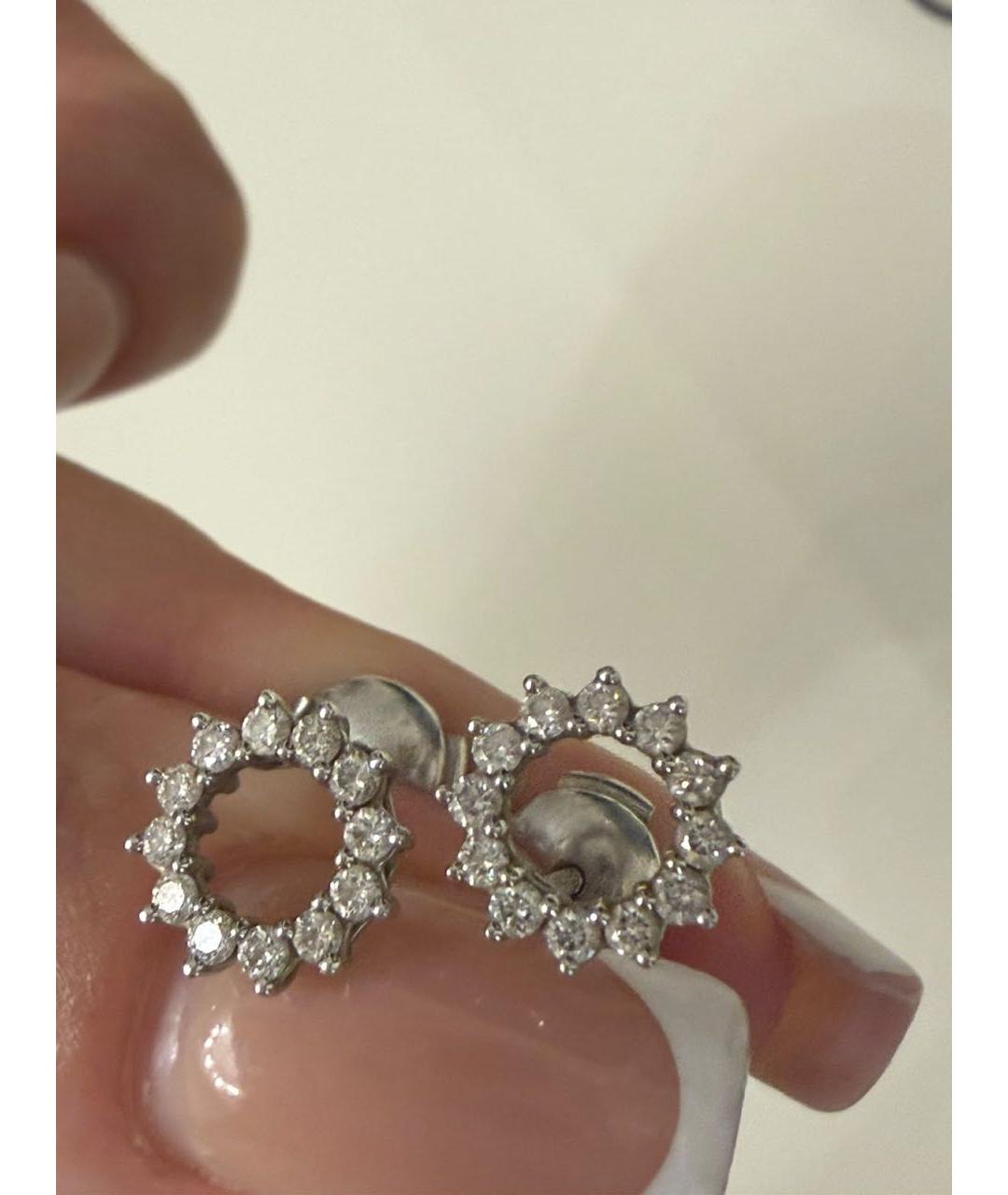 TIFFANY&CO Серебряные серьги из белого золота, фото 4