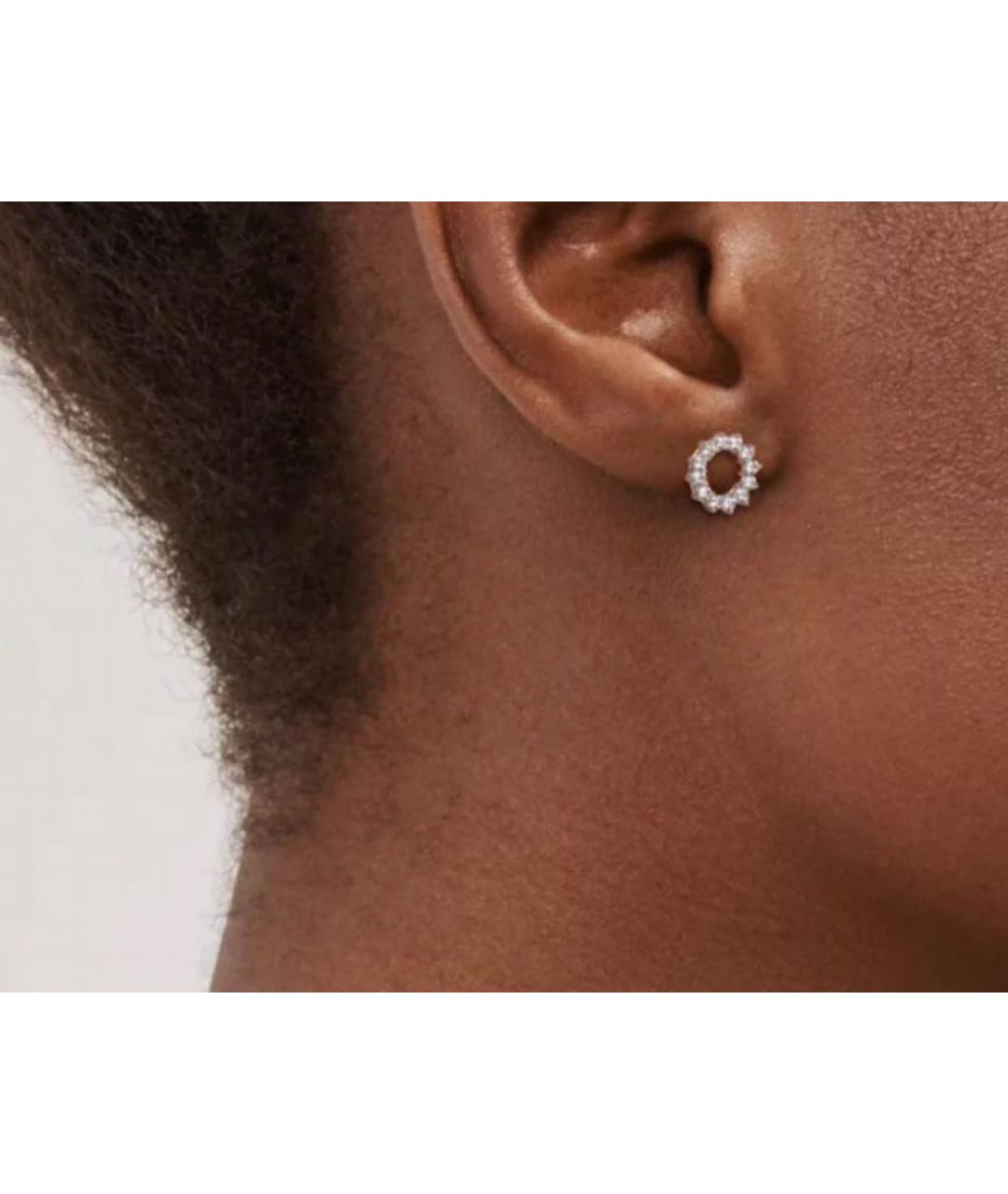 TIFFANY&CO Серебряные серьги из белого золота, фото 8