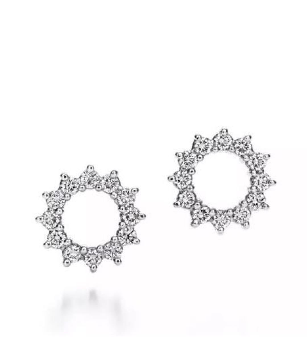 TIFFANY&CO Серебряные серьги из белого золота, фото 9