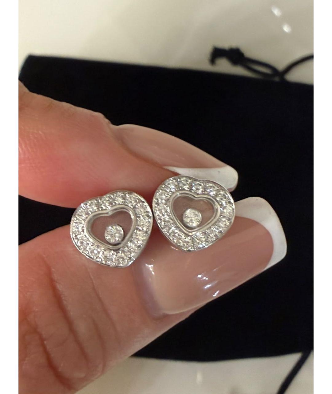 CHOPARD Серебряные серьги из белого золота, фото 4