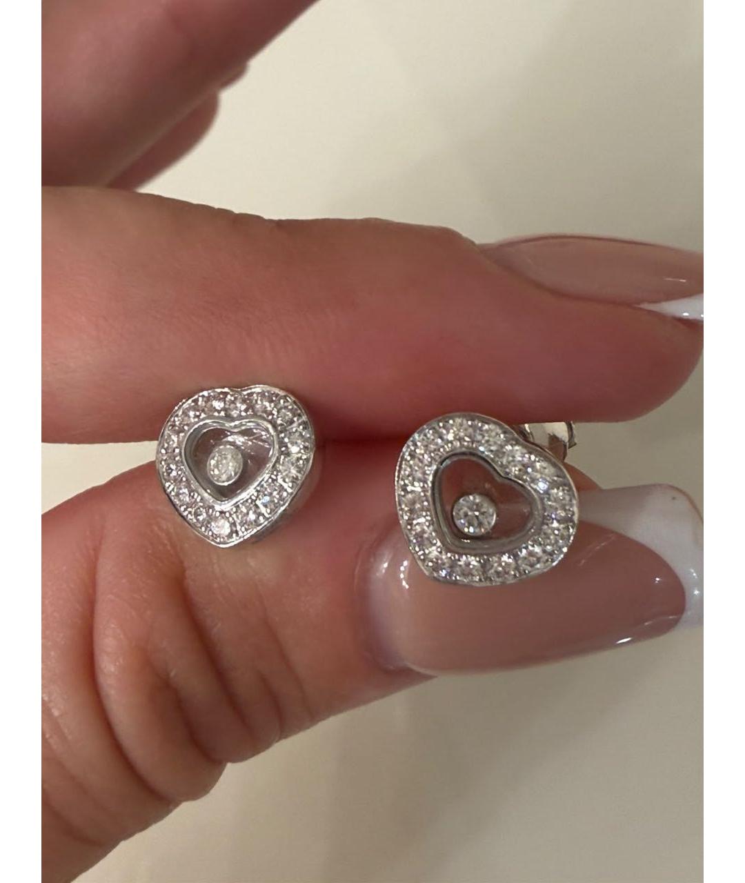 CHOPARD Серебряные серьги из белого золота, фото 3