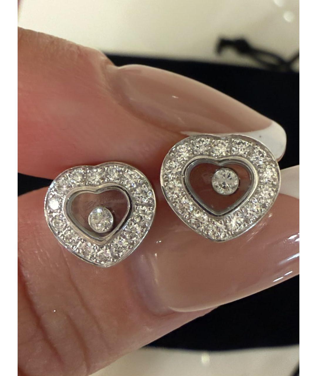 CHOPARD Серебряные серьги из белого золота, фото 2